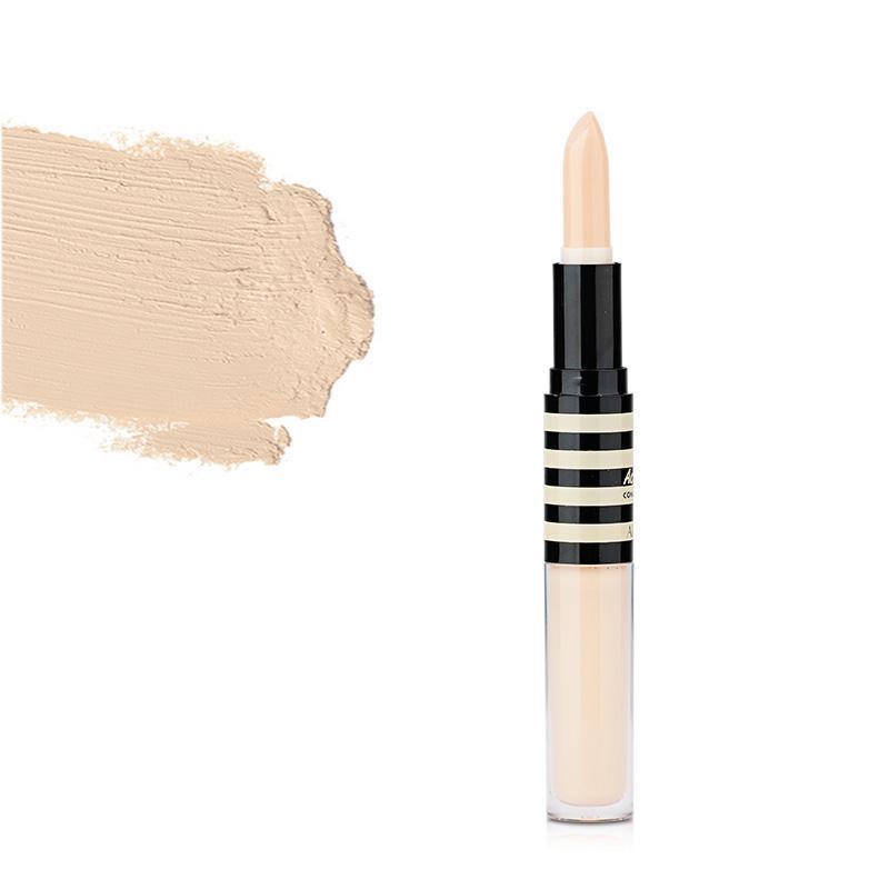 Double-ended Flawless Hydrating Concealer Stick (1 Piece), 2 in 1 Concealer Stick, Versatile Makeup Highlighter Stick