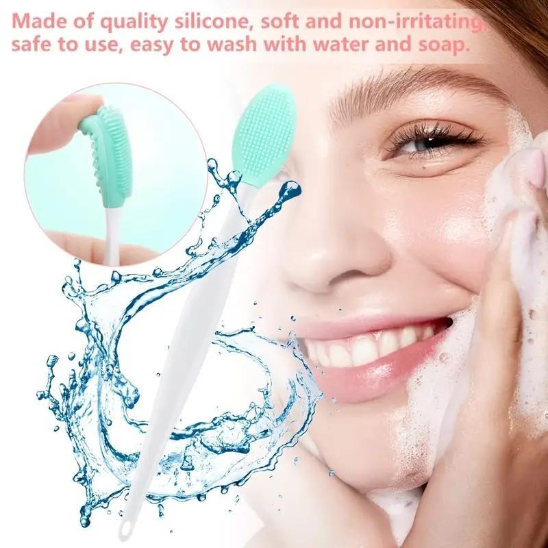 Facial Cleansing Brush, Comfort Manual Massage Nose Cleaning Brush with 3 Soft Bristles, Nose Wash Tool, Makeup Skincare Product, Comfort Hygiene Product