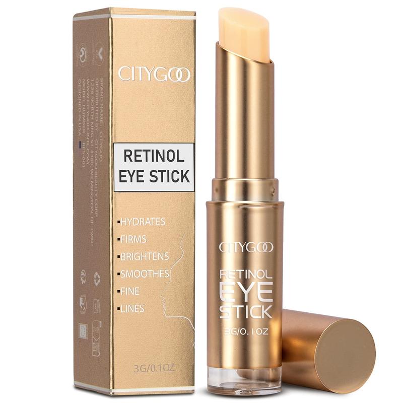 CITYGOO Retinol Eye Stick With Collagen, Hyaluronic Acid For Dark Circle, Wrinkles in 3-4 Weeks, Under Eye Cream Anti Aging, For Puffiness and Bags Reduces Fine Lines