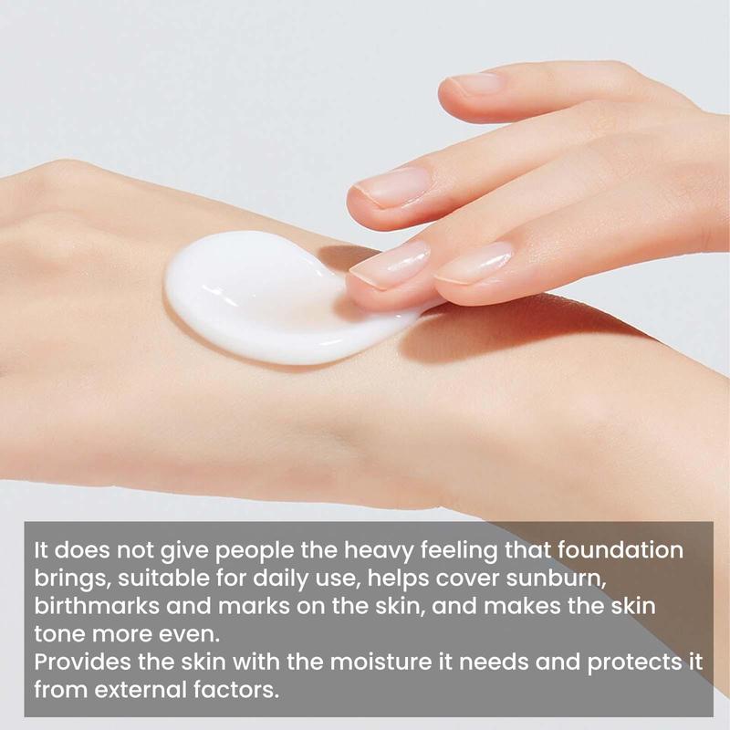 Moisturizing Foundation Cream, Lightweight Even Skin Tone Concealer Cream, Makeup Product for Women