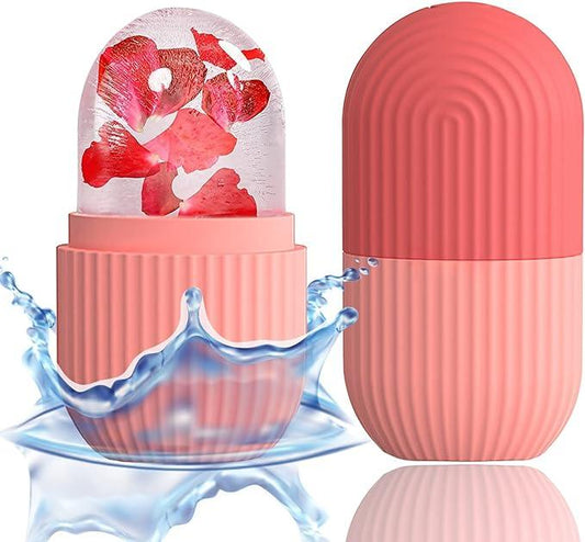 Summer Ice Roller for Face Eye, DIY Face Massage Roller, Facial ice roller, facial slimming & massage tools skincare tools Silicone Comfort