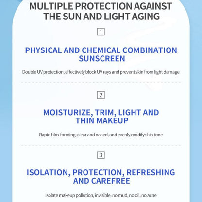 50g?Sun Ray Isolation Cream, 1 Count?Moisturizing Outdoor Sun Isolation Cream, Facial Sun Care Product for Women & Men