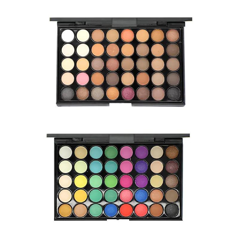 40-color Eyeshadow Palette, Matte and Glitter Eye Shadows Palette, Long Lasting Shimmering Eye Shadow Makeup Products, High Pigmented Blendable Eyeshadow Powder