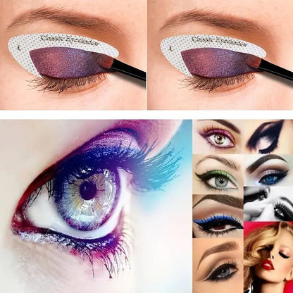 4 Sheet Eye Shadow Stencils, Eye Makeup Auxiliary Templates, Professional Eye Makeup Tools for Women