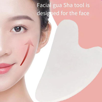 Heart Design Comfort Facial Gua Sha Scraping Board, 1 Count Facial Massage Tool, Face Gusha Tool for Skin Care Therapy, Skin Massaging Tool