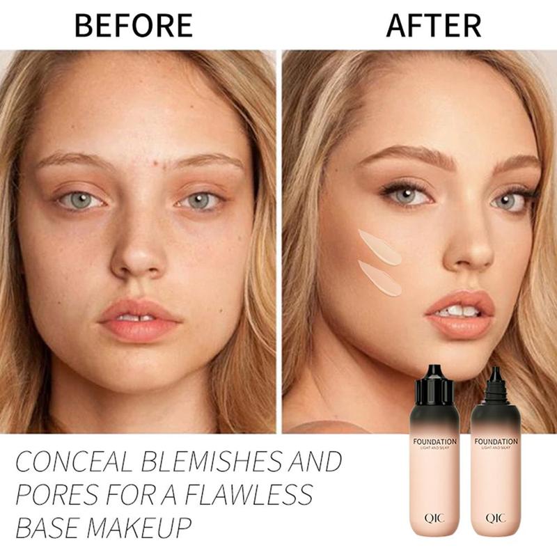 Flawless Long Lasting Liquid Foundation, Oil Control Moisturizing Invisible Pores BB Cream, Makeup Tools for Women