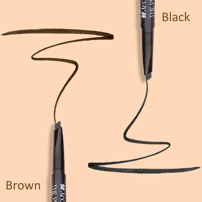 Arousar Eyebrow Pencil, Retractable Definer Pencil with Dual-Sided Brow Brush, Long Lasting Eye Brow, Fills Brow Makeup