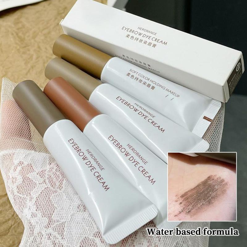 Long Lasting Eyebrow Dye Cream, Waterproof Eyebrow Pomade Gel, Eyebrow Makeup Product for Women & Girls