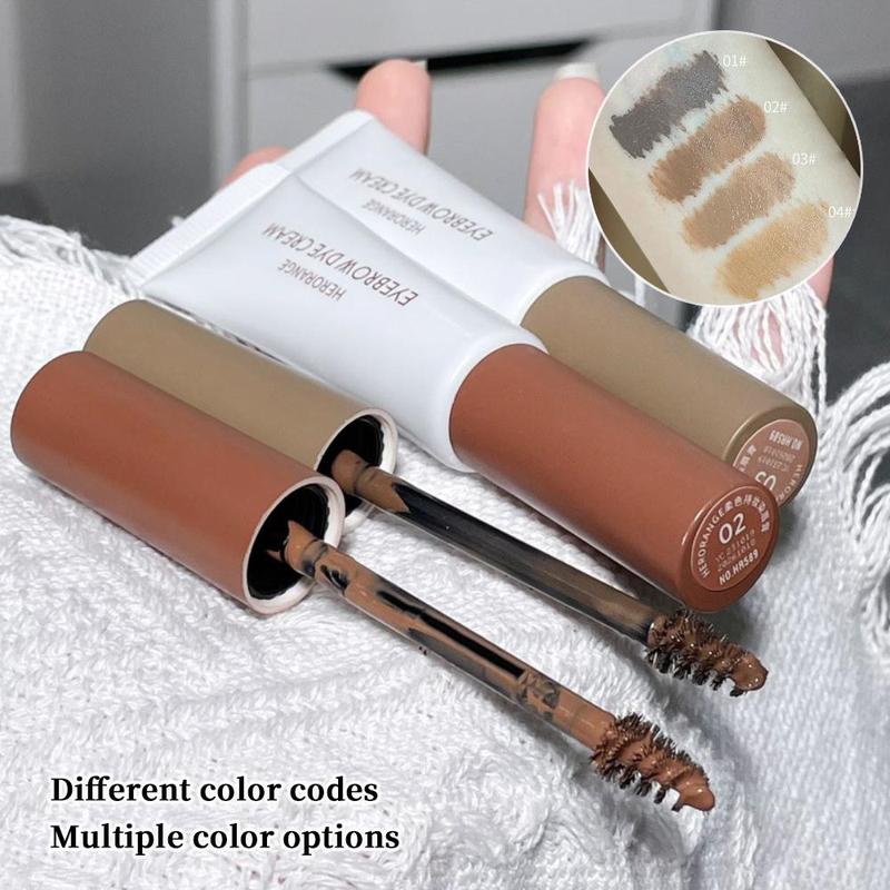 Long Lasting Eyebrow Dye Cream, Waterproof Eyebrow Pomade Gel, Eyebrow Makeup Product for Women & Girls