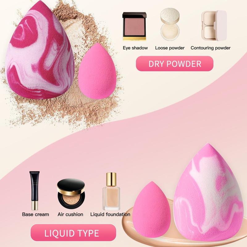 Summer Gift Makeup Sponge & Puff Set, 25pcs/set Versatile Powder Puffs & Blenders for Blending & Facial Detailing, Makeup Product, Trending Products