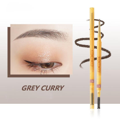 1 Piece Long Lasting Super Slim Eyebrow Pencil Dual Ended With Eyebrow Brush