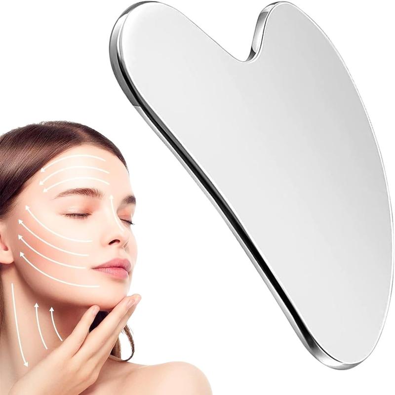 Stainless Steel Gua Sha Facial Tool, 1 Count Face Massage Tool, Skin Care Tool for Face and Body Treatment, Relieve Tensions and Reduce Puffiness, Suitable for Women and Men