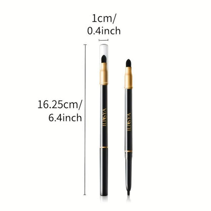 Double Head Eyebrow Pencil (1 Piece), Long Lasting Eyebrow Pen, Brow Styling Pen, Brow Shading & Filling Pencil, Brow Sponge Brush Makeup Tool, Eye Brow Makeup Products