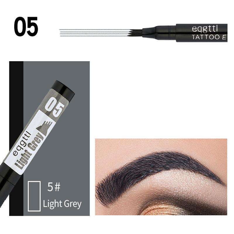 4 Fork Eyebrow Pencil, 1 Count Waterproof Long Lasting Eyebrow Pen, Brow Styling Shading & Filling Pencil