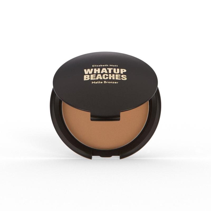 Whatup Beaches Bronzer: Natural Tan Look with Matte or Shimmer Finish, Oil Control & Cruelty-Free