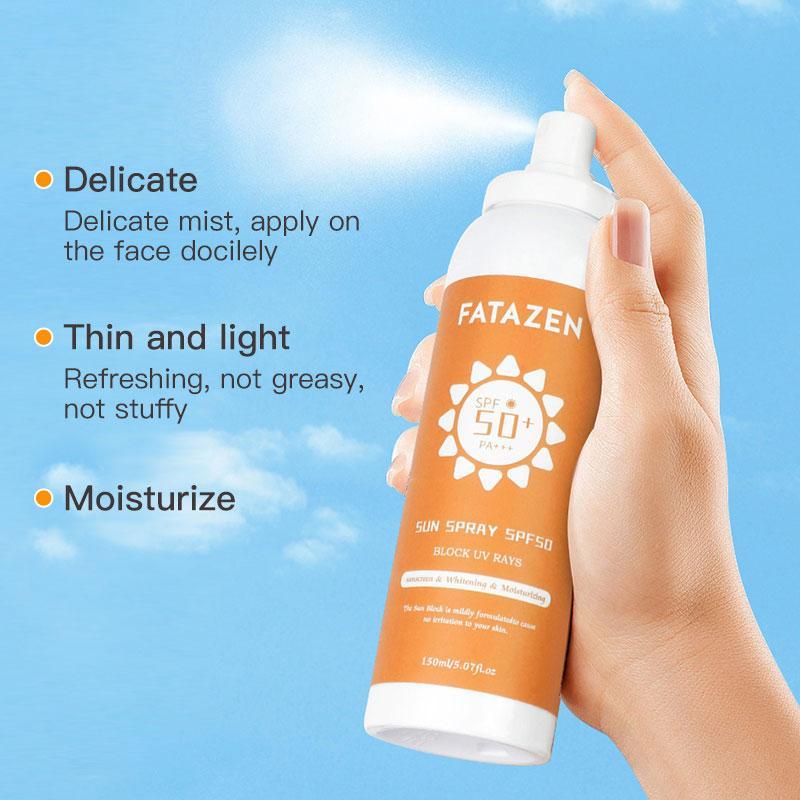 SPF 50+ Moisturizing Sunscreen Spray, 1 Piece Anti-sunburn Sun Screen for Face & Body, Sun Care Product for Women & Men