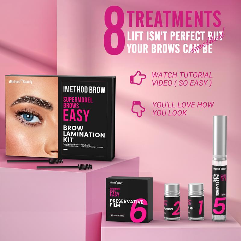 iMethod Brow Lamination Kit - DIY Eye Brow Perm Kit at Home, Long Lasting, Salon Result and Easy to Use, Cruelty-Free Makeup Oil Gift Cosmetic