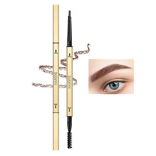 Double-ended Eyebrow Pencil With Eyebrow Brush (1 Piece), Long-lasting Eyebrow Pencil, Women's Daily Makeup Equipment