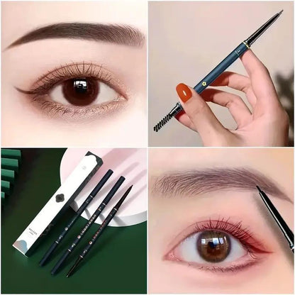 2 in 1 Eyebrow Pencil with Brush, 1 Count Long Lasting Eyebrow Pencil, Brow Styling Brush, Brow Shading & Filling Pencil, Eye Brow Makeup Tool, Makeup Accessories