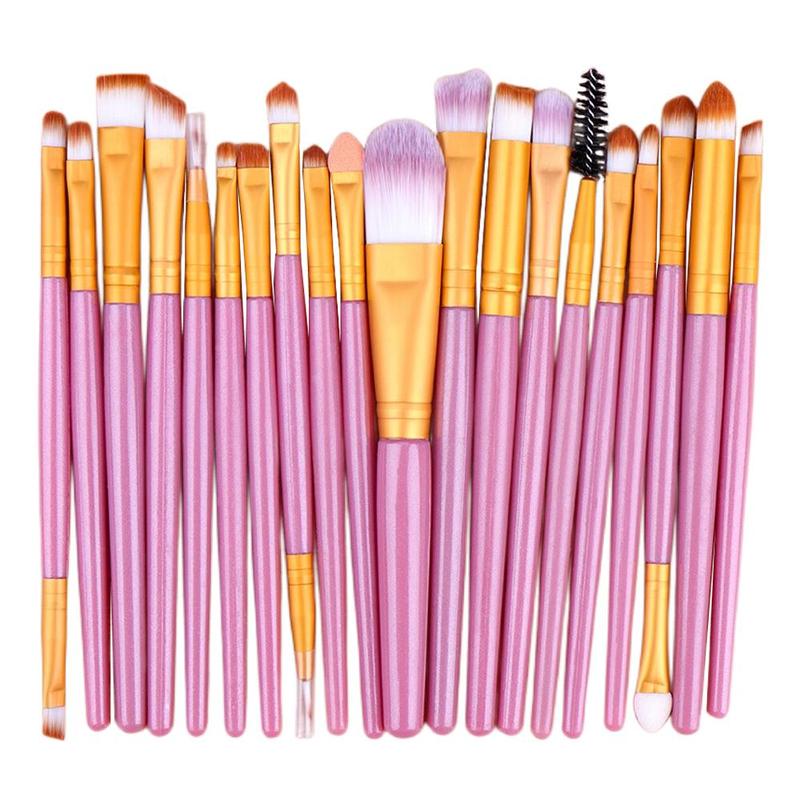 Summer Soft Bristle Foundation?Brush Makeup Brush Set, 20pcs/set?Professional Makeup Brushes for Liquid Foundation, Loose Powder, Concealer, Eye Shadow, Blush, Lip Balm, Makeup Brushes Set for Women Girls