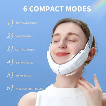 1 Piece V-shaped Intelligent Slimming Face Instrument, Helps Lifting & Tightening Facial Massage Tool, Portable Skincare Tools For Women