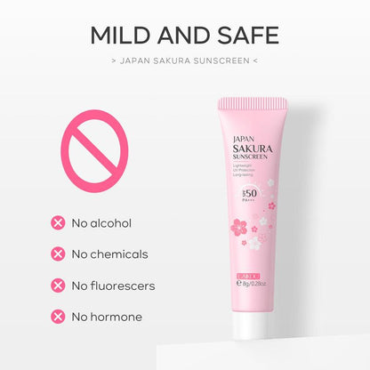 Cherry Blossom Pattern Sun Care Cream, Portable Travel Sun, Moisturizing Sunblock, Sunblocking Lotion, Face Sun Care, Outdoor Sports Sunblock, Waterproof? Sun Care Cream