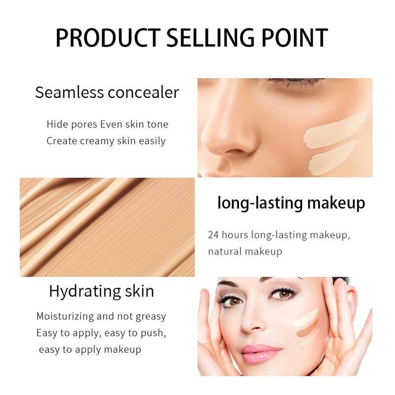 Matte Long-lasting Liquid Foundation, Natural Flawless Lightweight Liquid Foundation, Makeup Product for Women