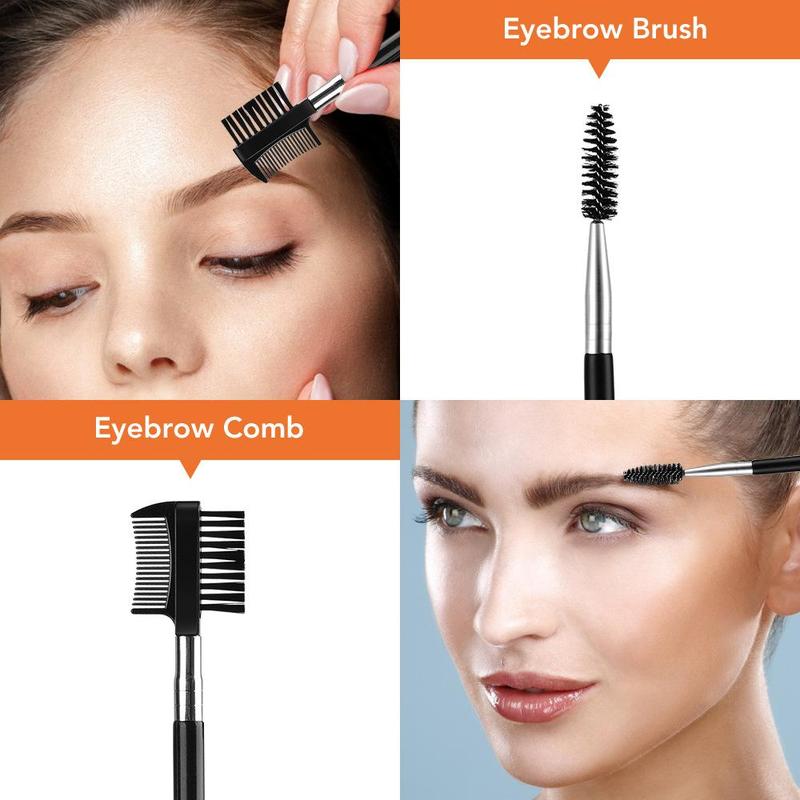 Eyebrow Grooming Kit, 12pcs Eyebrow Tweezer, Eye Brow Brush Comb, Precision Brow Trimming for Women Men, Beauty Tools for Perfect Eyebrow Shaping