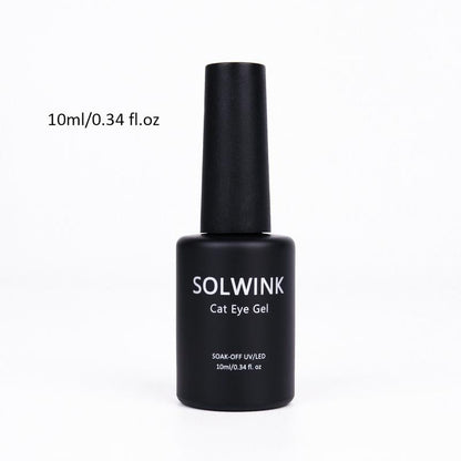 SOLWINK Trio Rainbow Cat Eye Gel Nail Polish Set Multi-functional Magnetic Nail Polish Kits for Natural Nails Toes Nail Tips