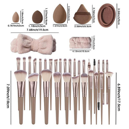 Professional Makeup Tool Set, 54pcs/set Makeup Brush & Sponge & Puff & Headband & Brush Cleaning Bowl Set, Multi-sue Facial Makeup & Cleaning Accessories, Makeup Brushes, Makeup Products,?Back To School