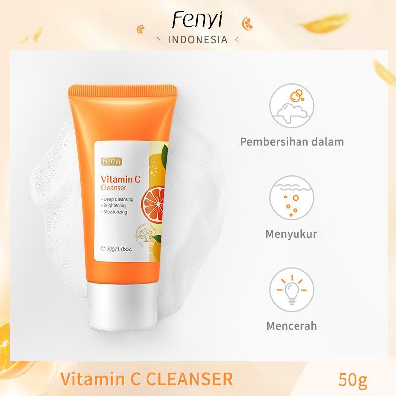 2pcs Vitamin C Facial Cleanser, Deep Cleansing Moisturizing Cleanser, Facial Cleansing Product For Daily Use