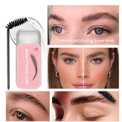 Eyebrow Setting Cream, Long Lasting Eyebrow Gel with Brush, Professional Eyebrow Makeup Tool for Women & Girls Daily Use