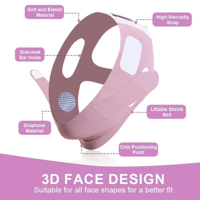 Reusable V-line Face Lifting Strap, Summer Breathable Comfort Face Lifting Band, Lifting the Sagging Double Chin, Comfort Skincare Tools