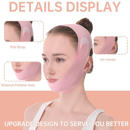 V-shaped Face Bandage with Edge Wrapping Design, Breathable & Adjustable Face Mask for Lifting Skin, Multi-use Face Skin Care Tool for Women & Girls