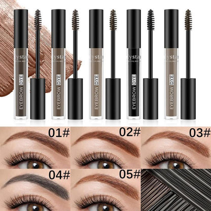 Eyebrow Gel with Double Head Brush, Eyebrow Pomade Cream & Brush, Long Lasting Eyebrow Tinted Cream, Smudge Proof Natural Eye Brow Make-up Supplies