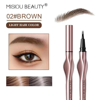 2 In 1 Liquid Eyebrow Pencil, Natural Curl Eyebrow Pencil, Waterproof Eyebrow Pencil, Brow Styling Brush, Long Lasting Eye Brow Makeup Tool, Makeup Accessories