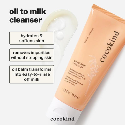 Oil to milk cleanser