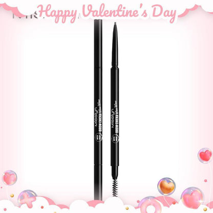 Double Ended Eyebrow Pencil & Brush, 1 Piece Ultra Precision Defining Eyebrow Pencil & Brow Styling Brush, Brow Shading & Filling Pencil, Eye Brow Makeup Product