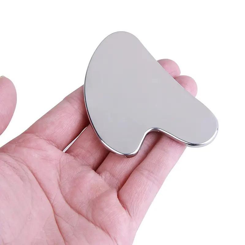 Stainless Steel Facial Gua Sha Board, Face Massage Board, Facial Massage Tool for Face Lifting, Skin Care Tool for Women