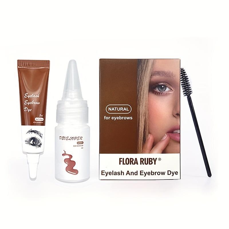 Waterproof Long Lasting Natural Eyebrow Tint Dye, 1 Count Eyebrow Dye Kit, Quick-drying Makeup Semi-permanent Eyebrow Cream