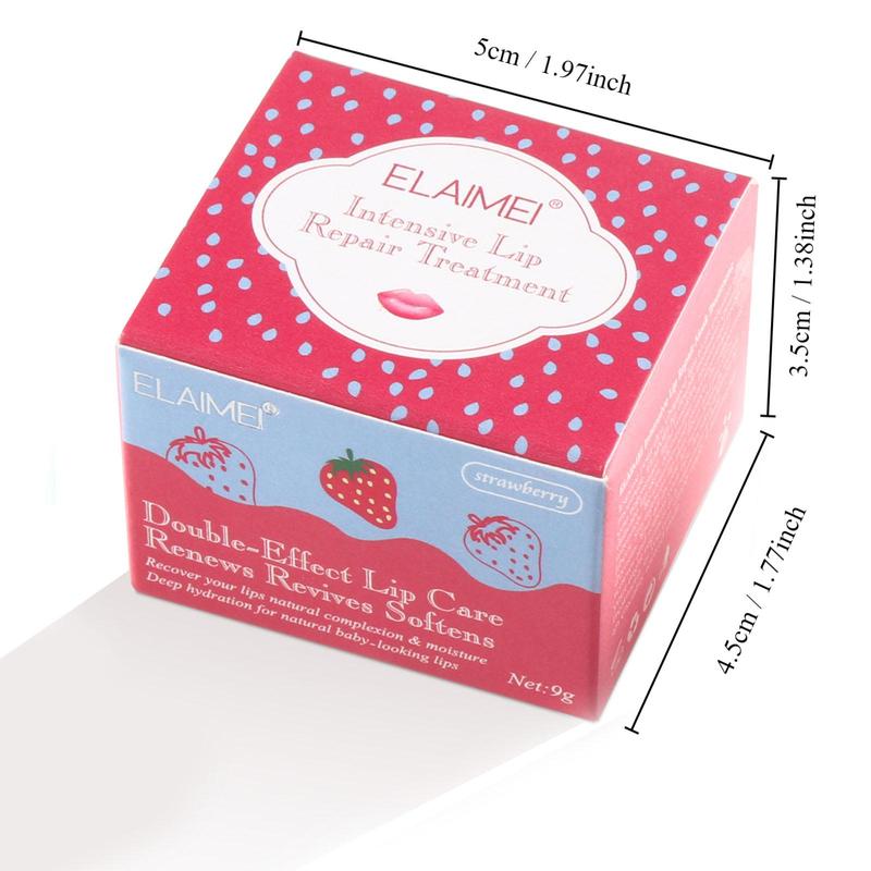 Strawberry Flavor Lip Mask, Moisturizing Sleeping Lip Care Balm, Nourishing Lip Care Product, Hydrate & Comfort Lip Skin, Hydrating Lip Skincare Gift