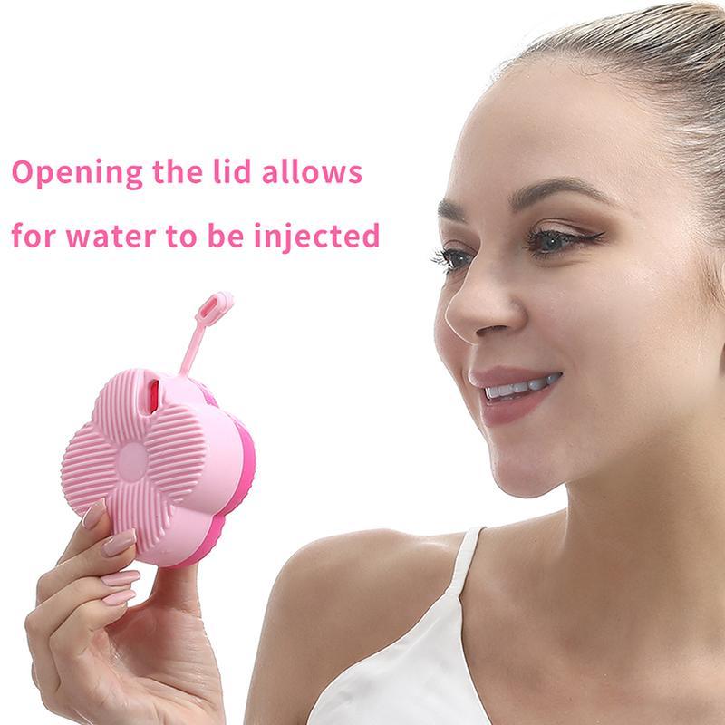 Four Leaf Clover Shaped Ice Massage Brush, Silicone Ice Cube Tray, Face Massage Tool, Skincare Tool for Women