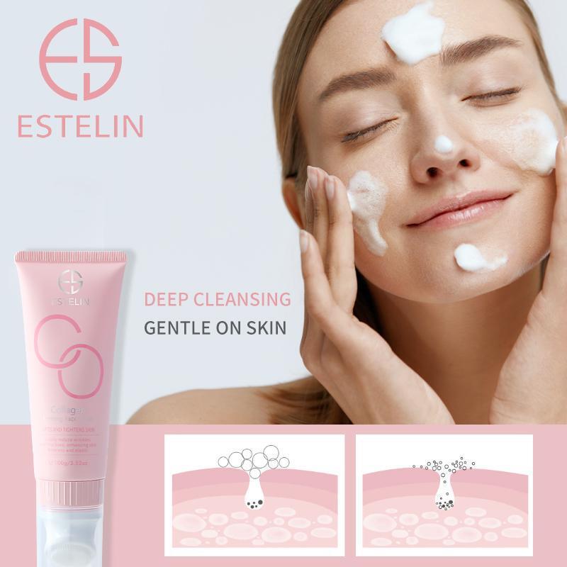 ESTELIN Collagen Cleanser, Niacinamide Revitalizer, Vitamin C, Hyaluronic Acid - Deep Cleansing, Moisturizing cleansing lotion