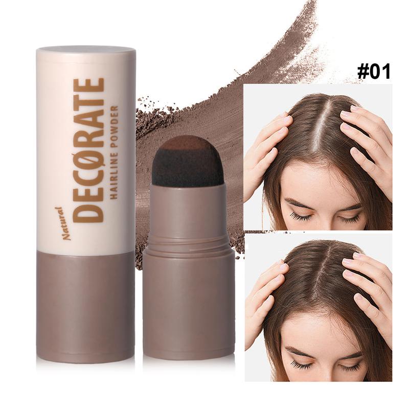 Beard/ Hair/ Eyebrow Powder Waterproof Hairline Powder Easy To Carry, Natural Black And Brown Eyebrow Contour Stick For Root Edge Shadow Filling