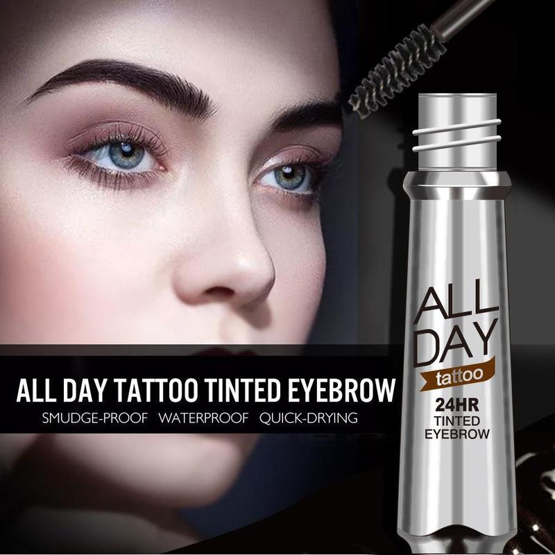 Waterproof Eyebrow Gel, 1 Count?Long Lasting Quick Drying Eyebrow Tint, Sweat Proof Tinted Eye Brow Gel, Natural Eyebrow Tattoo Dye Cream, Makeup Tool for Women & Girls?Cosmetic?Product