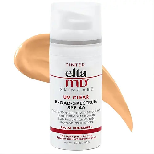 EltaMD UV Clear SPF46 Tinted Face Sunscreen, Oil Free Tinted Facical Sunscreen with Zinc Oxide