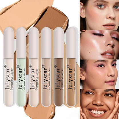 Long-lasting Foundations, 6 Counts Moisturizing Coverage Makeup Creams, Lightweight Concealer Foundations