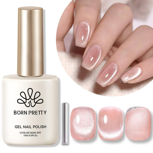 BORN PRETTY Magnetic Cat Eye Nail Polish Gel 15ml One Bottle With Magnetic Stick Nail Art Nail Care