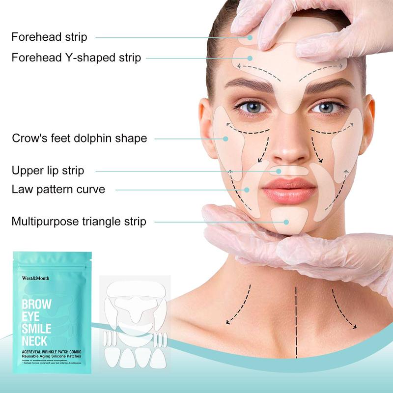 8 Pairs Transparent Face Wrinkle Sticker, Fine Line Sticker, Professional Skincare Tools For Women