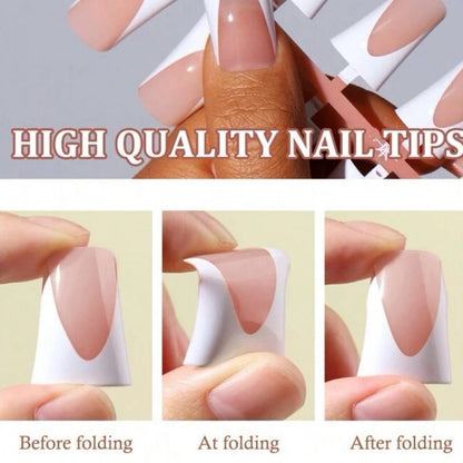 Duck French Tip Nails